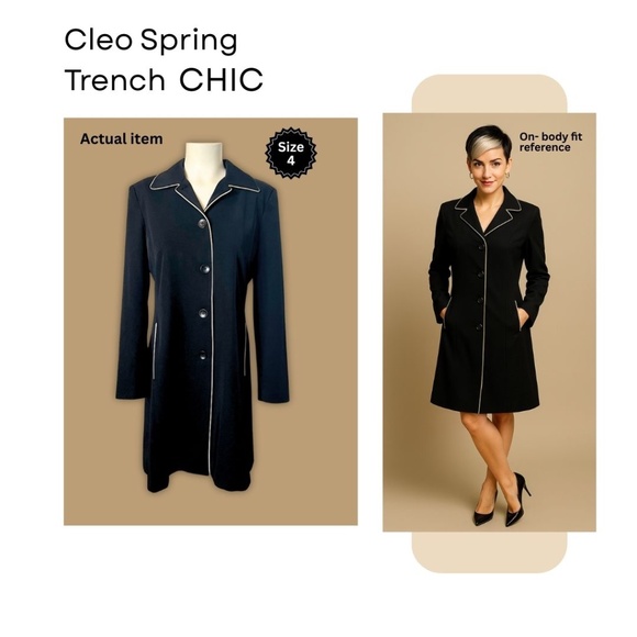 🌸 Chic Cleo Spring Trench 🌦️ Rain or Shine Ready!Bundle & Save 20% Spring - Picture 1 of 14